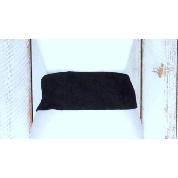 Vintage wide black suede leather statement belt Bellateri belt large - Picture 4 of 5